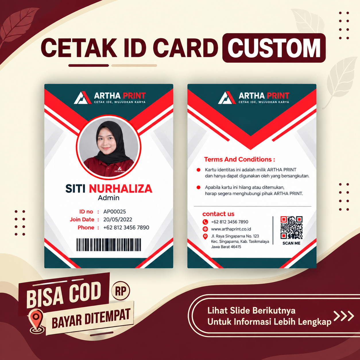 ID CARD bahan PVC